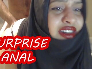 Doloroso sorpresa anale con sposato hijab donna &excl;