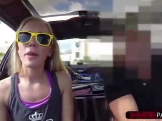 Blondie and fascinating woman tries to sell her car sells her pussy to Shawn