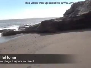 Exhib et masturbation sur la plage une amatrice francaise nue toujours pour les